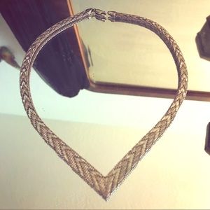 Sparkly 925 Silver Necklace from Italy